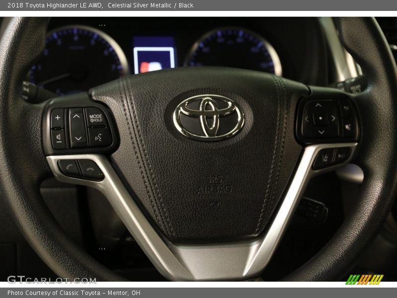 Celestial Silver Metallic / Black 2018 Toyota Highlander LE AWD