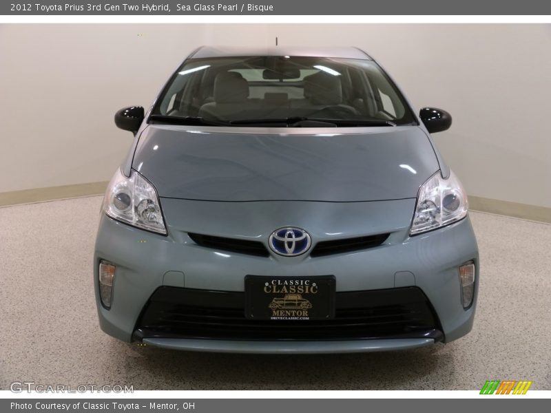 Sea Glass Pearl / Bisque 2012 Toyota Prius 3rd Gen Two Hybrid