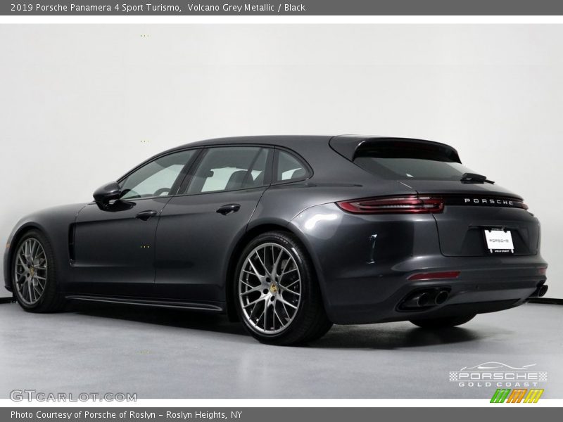 Volcano Grey Metallic / Black 2019 Porsche Panamera 4 Sport Turismo