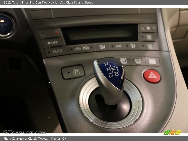Sea Glass Pearl / Bisque 2012 Toyota Prius 3rd Gen Two Hybrid