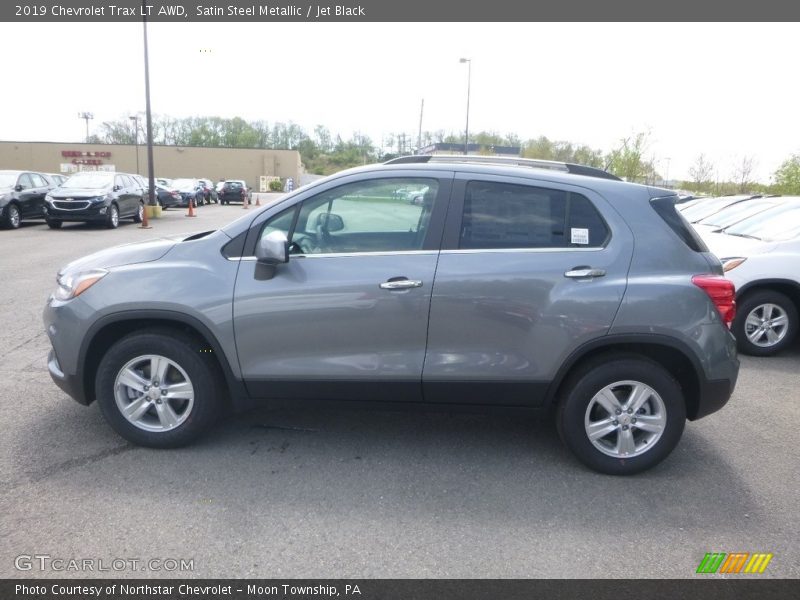 Satin Steel Metallic / Jet Black 2019 Chevrolet Trax LT AWD