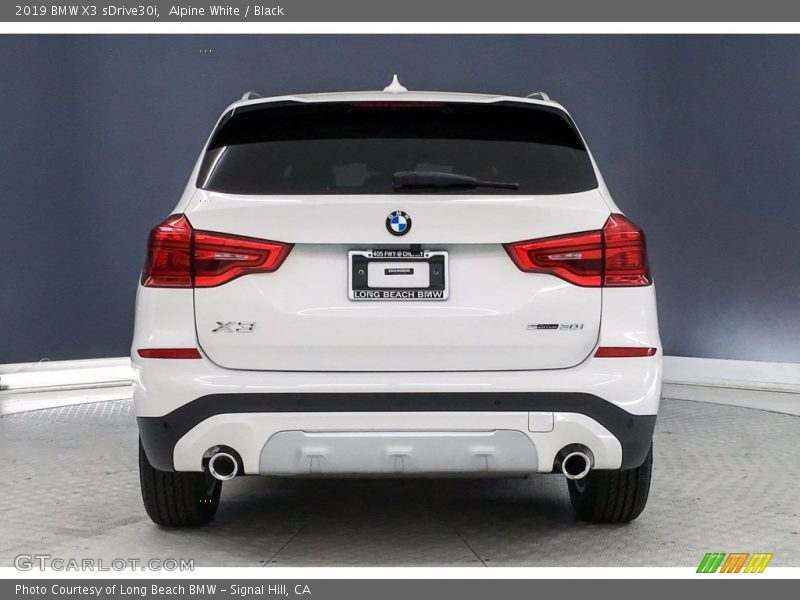 Alpine White / Black 2019 BMW X3 sDrive30i