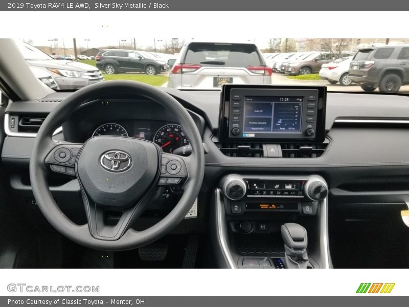 Silver Sky Metallic / Black 2019 Toyota RAV4 LE AWD