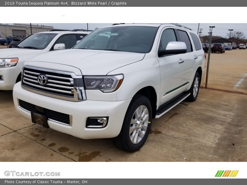 Blizzard White Pearl / Graphite 2019 Toyota Sequoia Platinum 4x4