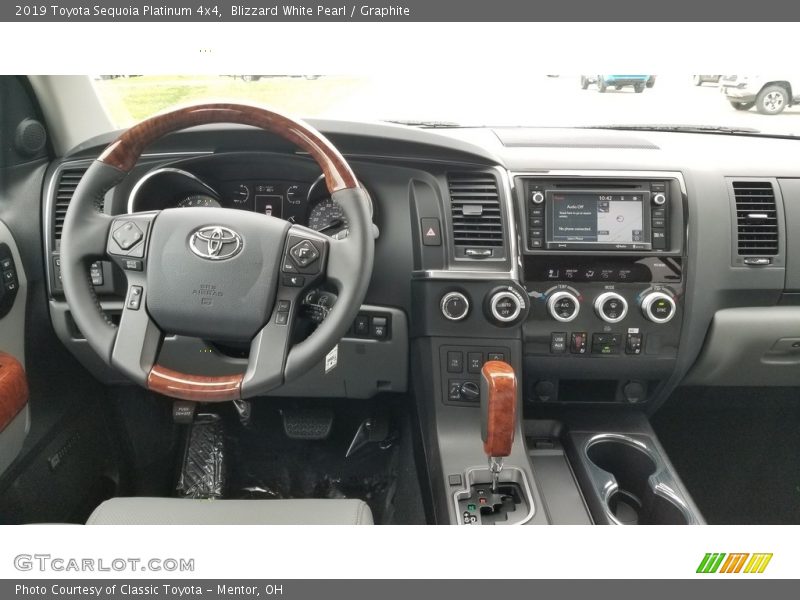 Blizzard White Pearl / Graphite 2019 Toyota Sequoia Platinum 4x4