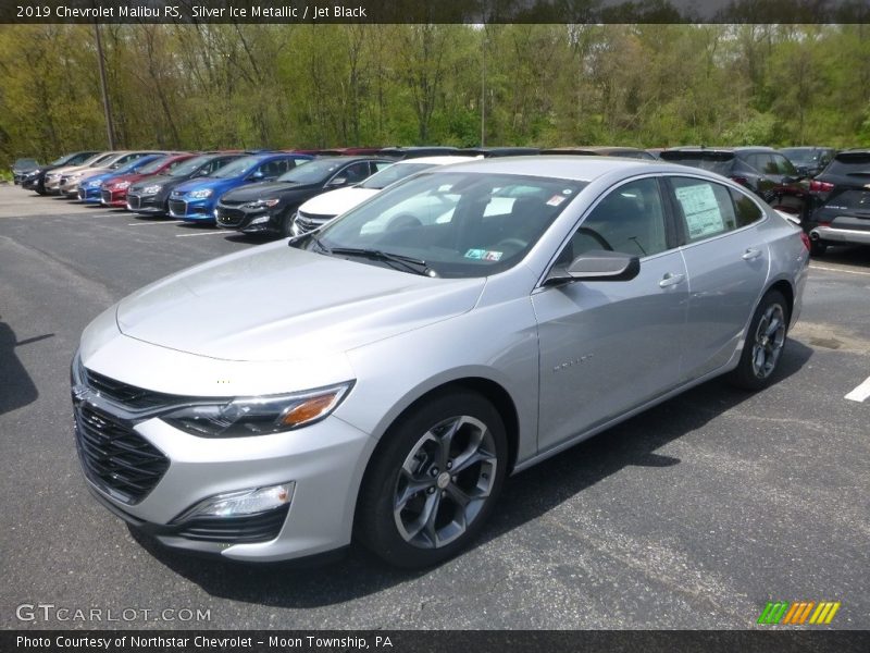 Silver Ice Metallic / Jet Black 2019 Chevrolet Malibu RS