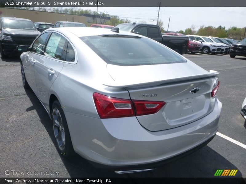 Silver Ice Metallic / Jet Black 2019 Chevrolet Malibu RS
