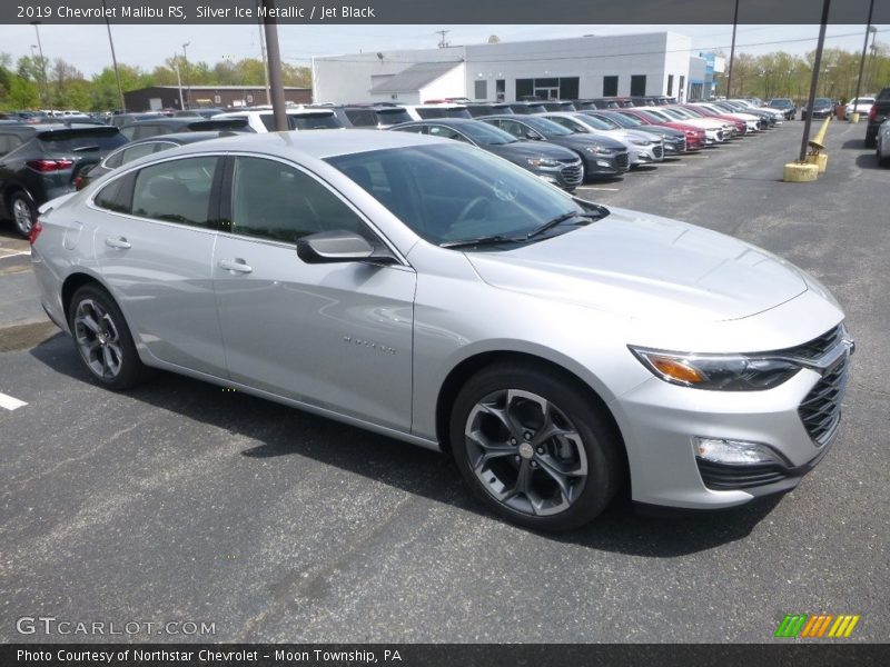 Silver Ice Metallic / Jet Black 2019 Chevrolet Malibu RS