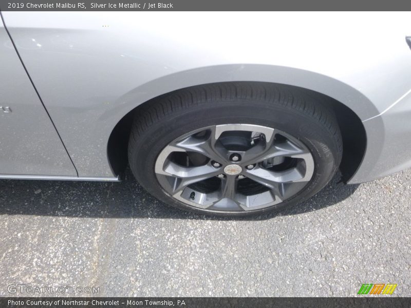 Silver Ice Metallic / Jet Black 2019 Chevrolet Malibu RS