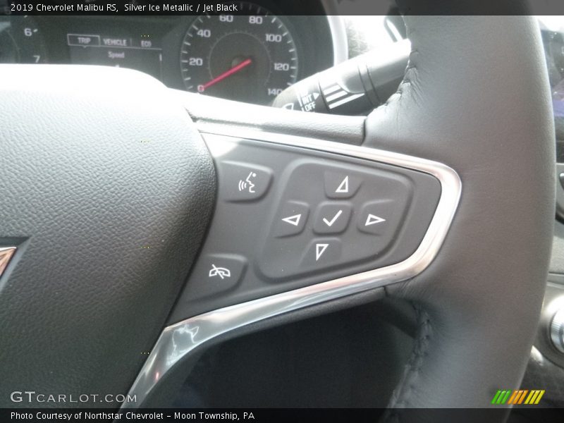 Silver Ice Metallic / Jet Black 2019 Chevrolet Malibu RS