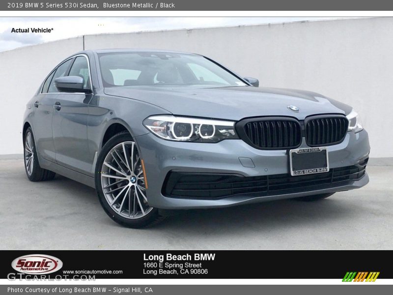 Bluestone Metallic / Black 2019 BMW 5 Series 530i Sedan