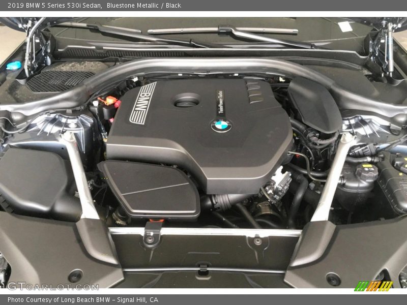 Bluestone Metallic / Black 2019 BMW 5 Series 530i Sedan