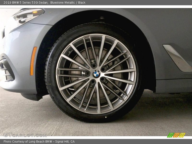 Bluestone Metallic / Black 2019 BMW 5 Series 530i Sedan