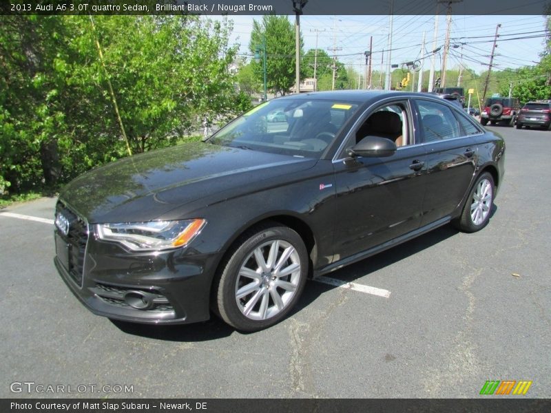 Brilliant Black / Nougat Brown 2013 Audi A6 3.0T quattro Sedan