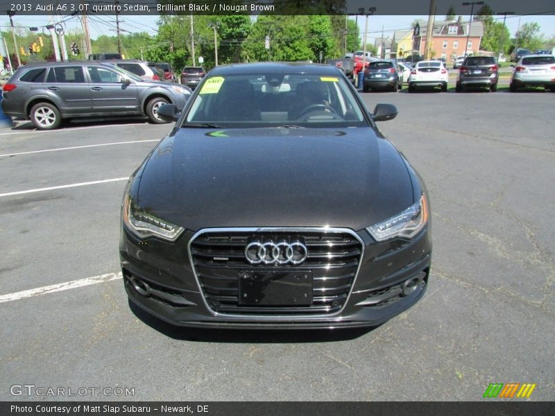 Brilliant Black / Nougat Brown 2013 Audi A6 3.0T quattro Sedan
