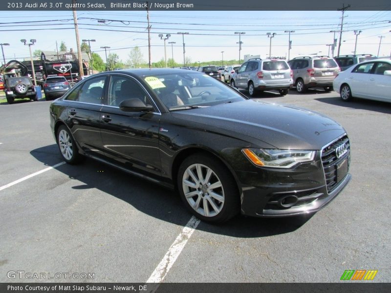 Brilliant Black / Nougat Brown 2013 Audi A6 3.0T quattro Sedan