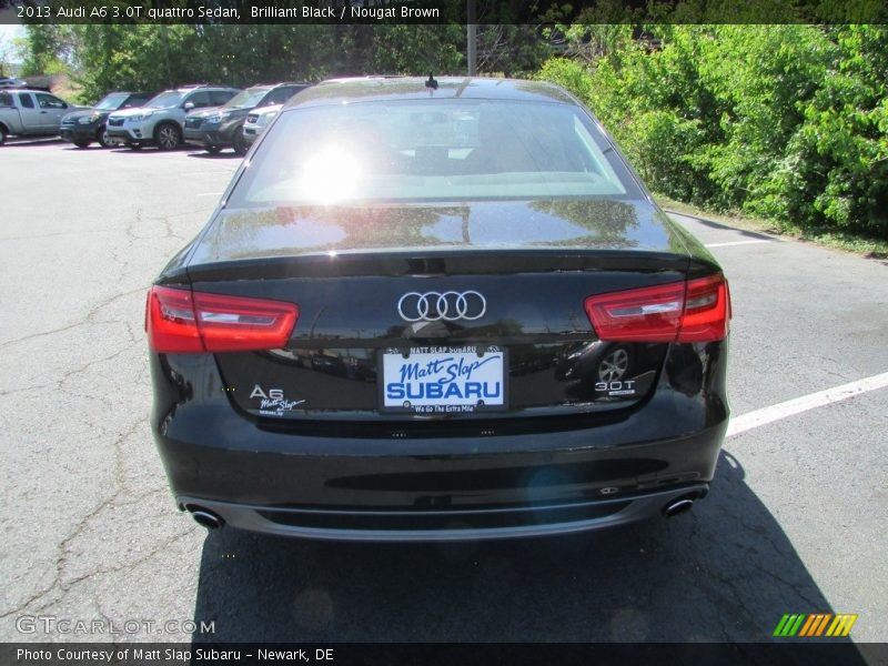 Brilliant Black / Nougat Brown 2013 Audi A6 3.0T quattro Sedan