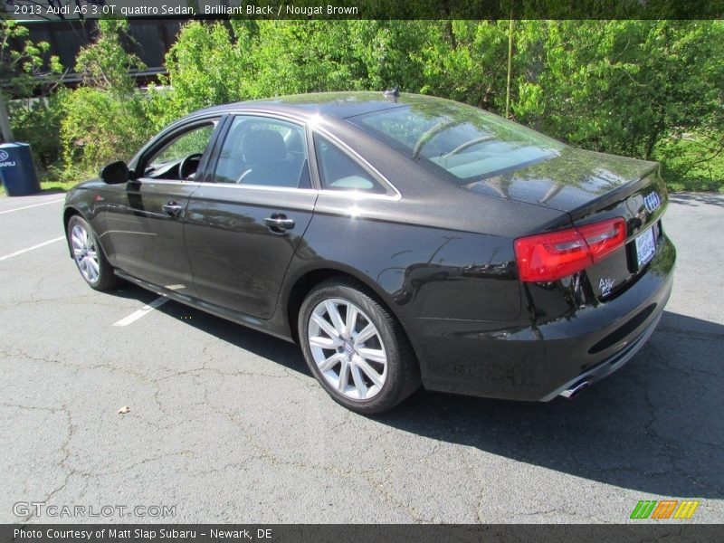 Brilliant Black / Nougat Brown 2013 Audi A6 3.0T quattro Sedan