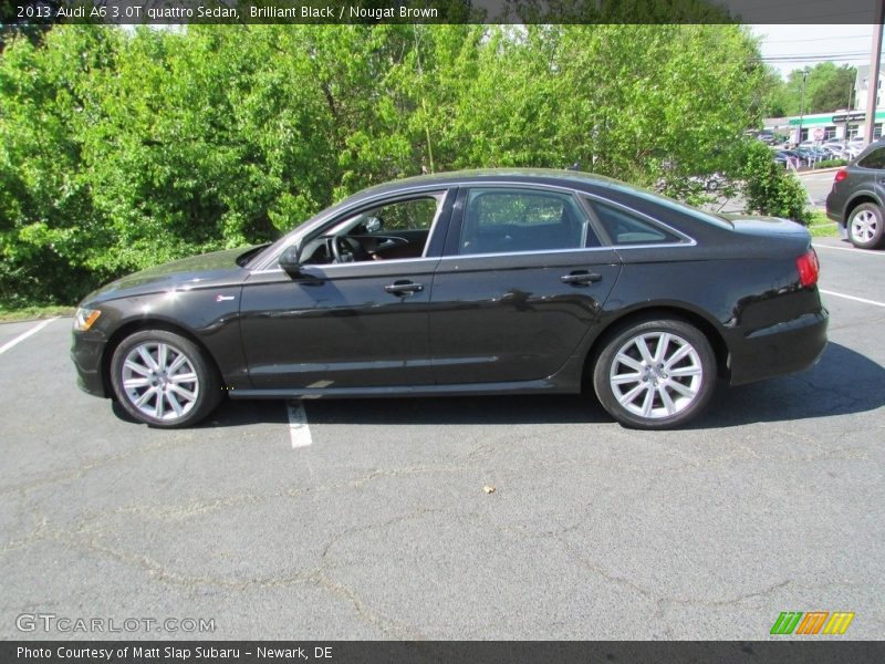 Brilliant Black / Nougat Brown 2013 Audi A6 3.0T quattro Sedan