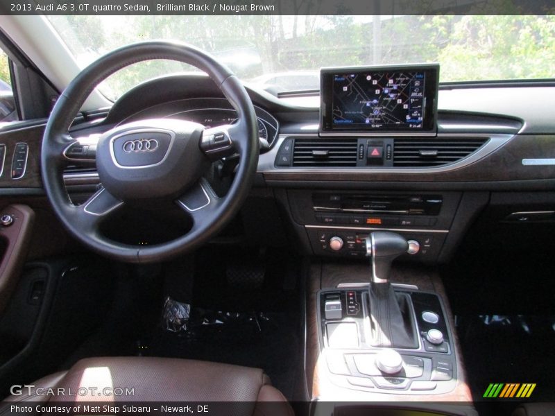 Brilliant Black / Nougat Brown 2013 Audi A6 3.0T quattro Sedan
