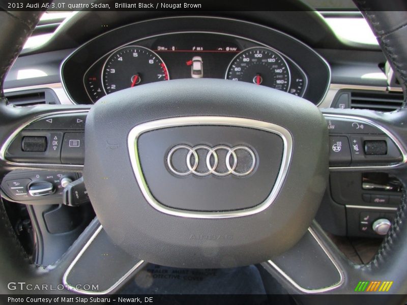Brilliant Black / Nougat Brown 2013 Audi A6 3.0T quattro Sedan