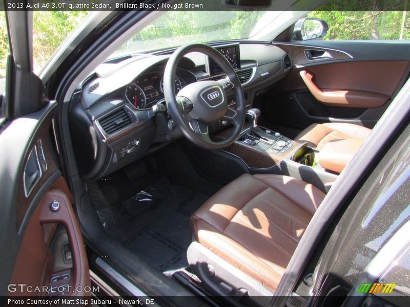 Brilliant Black / Nougat Brown 2013 Audi A6 3.0T quattro Sedan