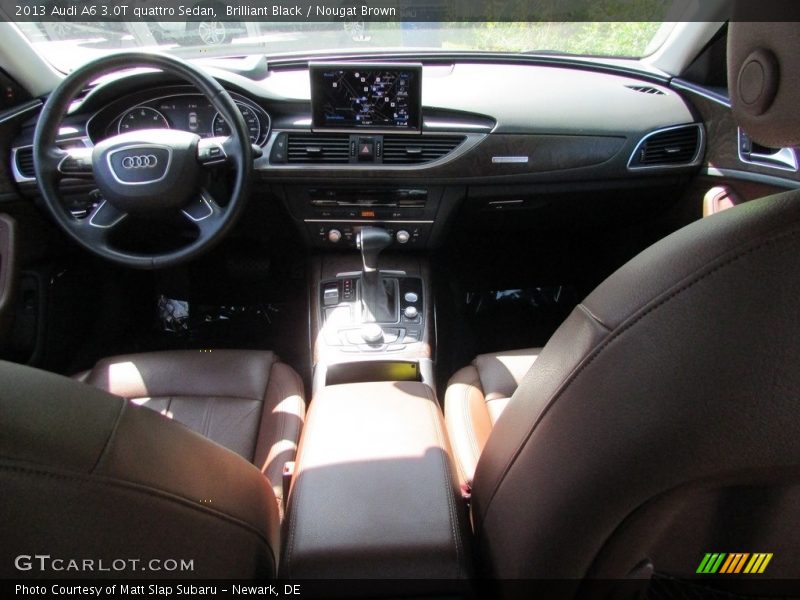 Brilliant Black / Nougat Brown 2013 Audi A6 3.0T quattro Sedan