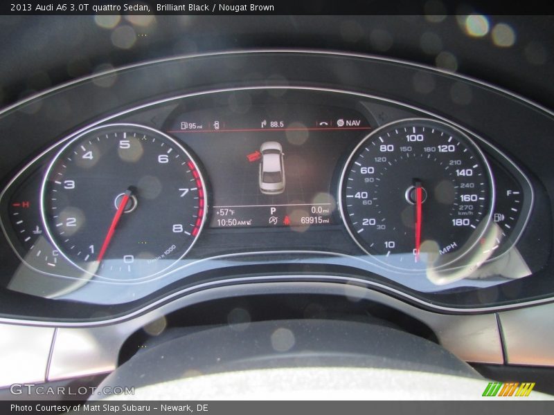 Brilliant Black / Nougat Brown 2013 Audi A6 3.0T quattro Sedan