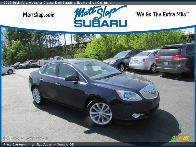 Dark Sapphire Blue Metallic / Cashmere 2016 Buick Verano Leather Group