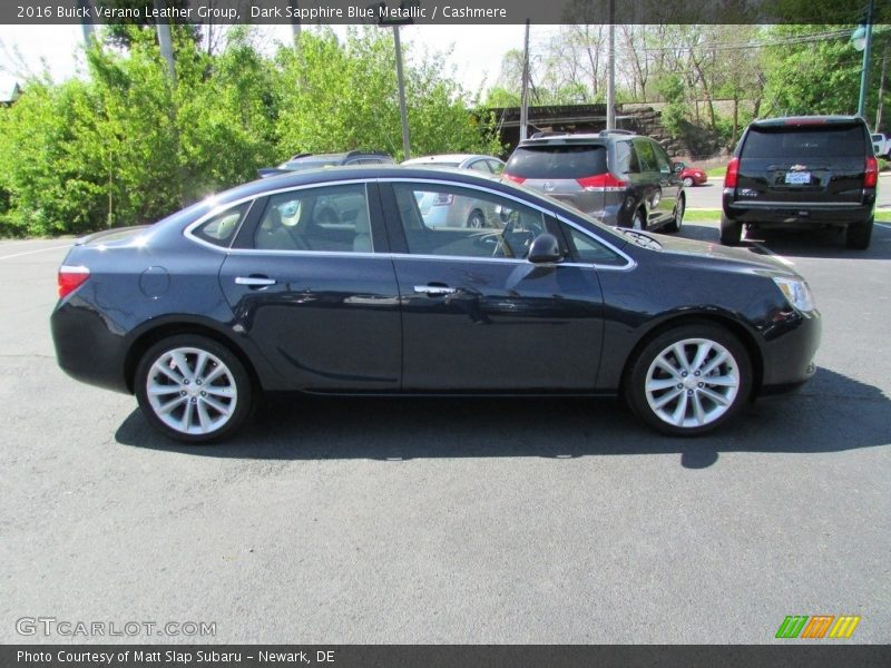 Dark Sapphire Blue Metallic / Cashmere 2016 Buick Verano Leather Group