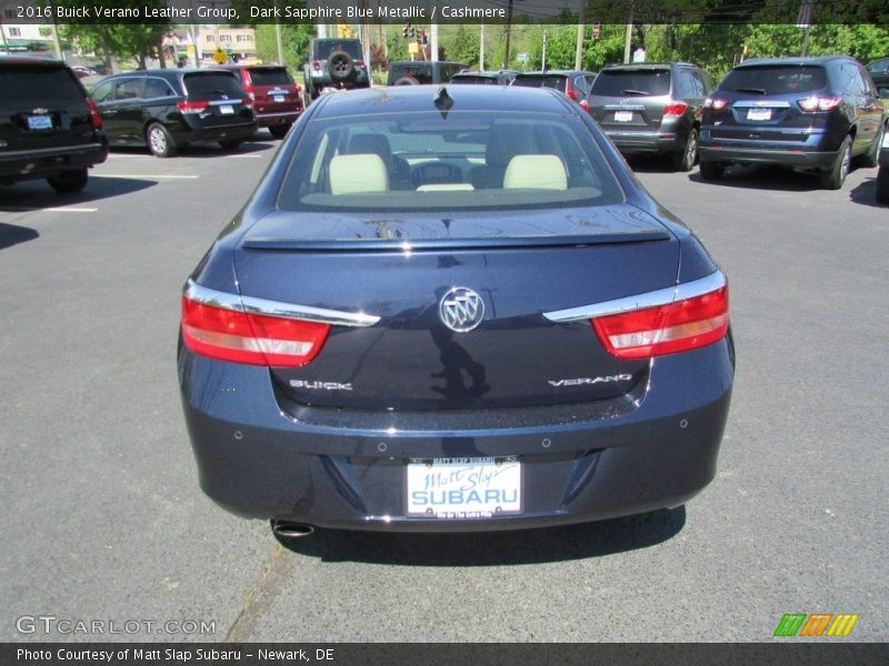 Dark Sapphire Blue Metallic / Cashmere 2016 Buick Verano Leather Group