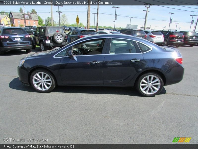 Dark Sapphire Blue Metallic / Cashmere 2016 Buick Verano Leather Group