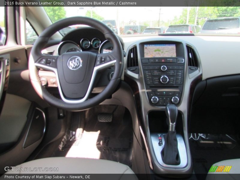 Dark Sapphire Blue Metallic / Cashmere 2016 Buick Verano Leather Group