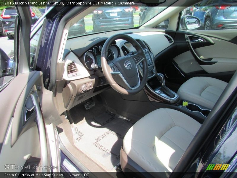 Dark Sapphire Blue Metallic / Cashmere 2016 Buick Verano Leather Group