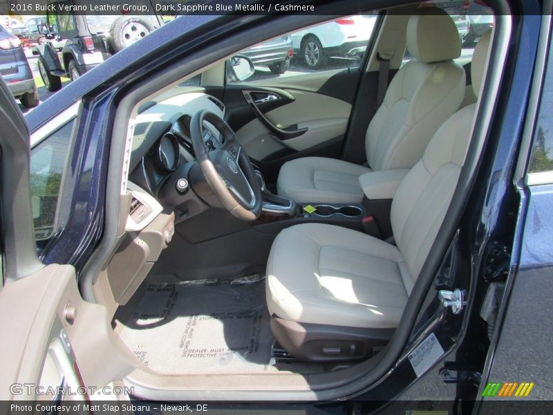 Dark Sapphire Blue Metallic / Cashmere 2016 Buick Verano Leather Group