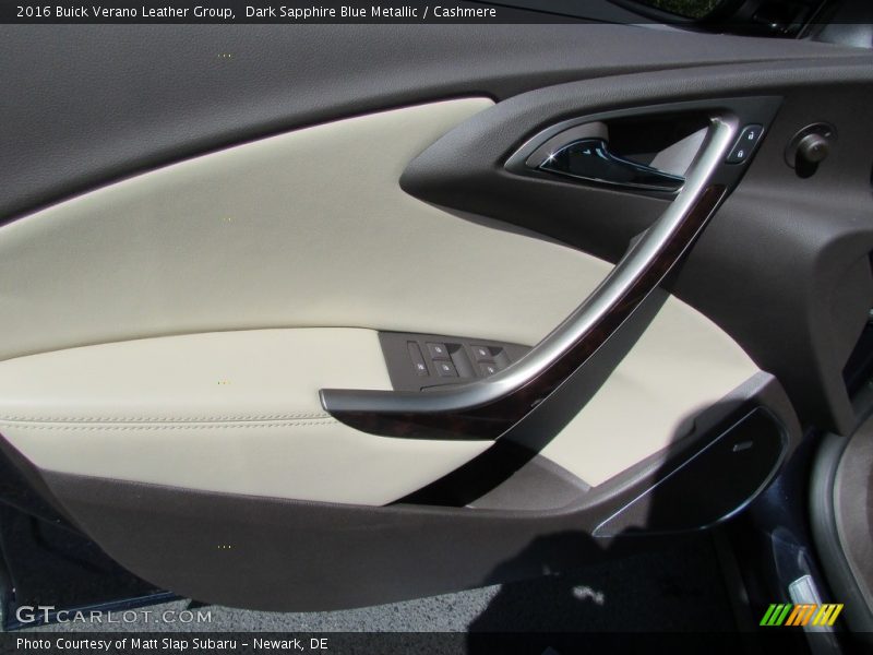 Dark Sapphire Blue Metallic / Cashmere 2016 Buick Verano Leather Group