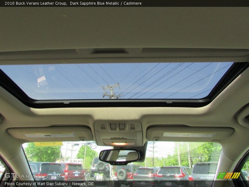 Dark Sapphire Blue Metallic / Cashmere 2016 Buick Verano Leather Group