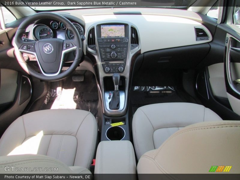 Dark Sapphire Blue Metallic / Cashmere 2016 Buick Verano Leather Group