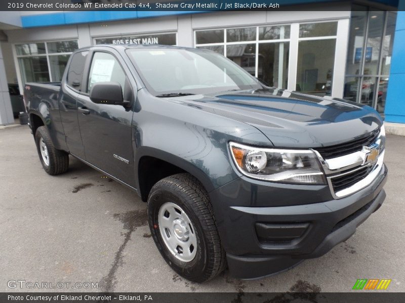Shadow Gray Metallic / Jet Black/Dark Ash 2019 Chevrolet Colorado WT Extended Cab 4x4