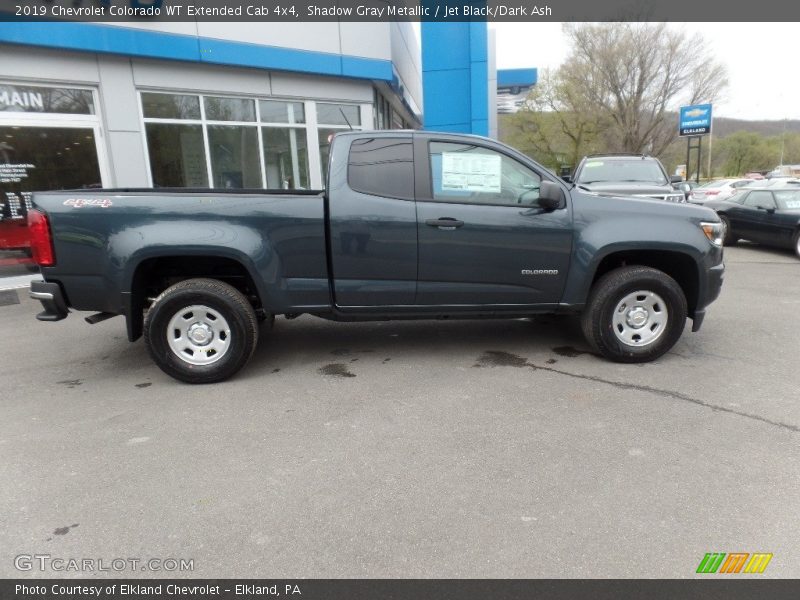 Shadow Gray Metallic / Jet Black/Dark Ash 2019 Chevrolet Colorado WT Extended Cab 4x4