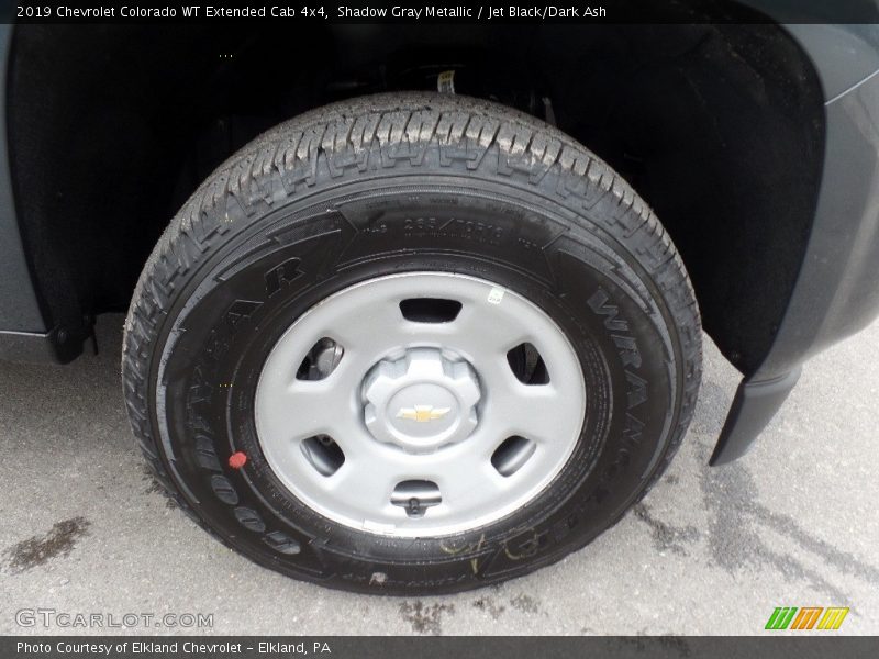 Shadow Gray Metallic / Jet Black/Dark Ash 2019 Chevrolet Colorado WT Extended Cab 4x4