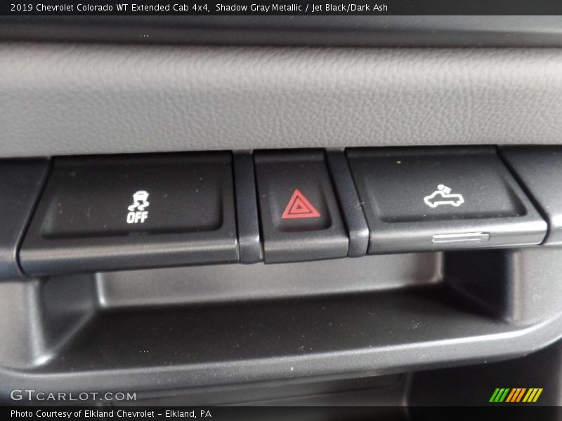 Shadow Gray Metallic / Jet Black/Dark Ash 2019 Chevrolet Colorado WT Extended Cab 4x4