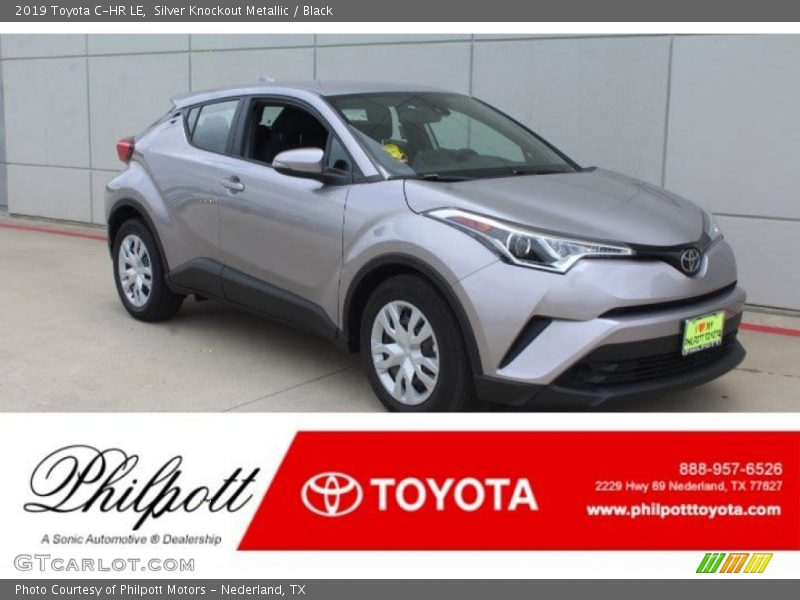 Silver Knockout Metallic / Black 2019 Toyota C-HR LE