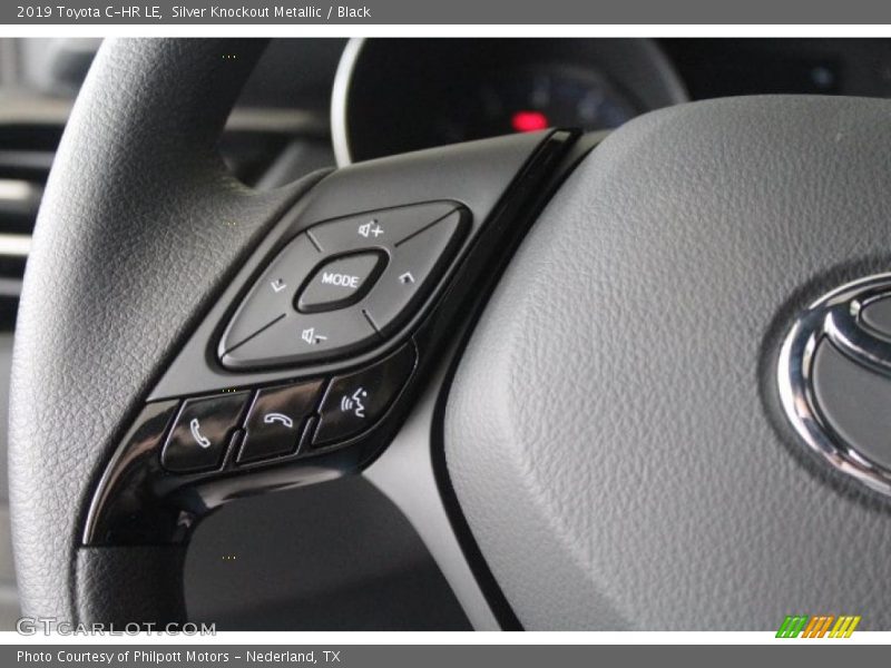 Silver Knockout Metallic / Black 2019 Toyota C-HR LE
