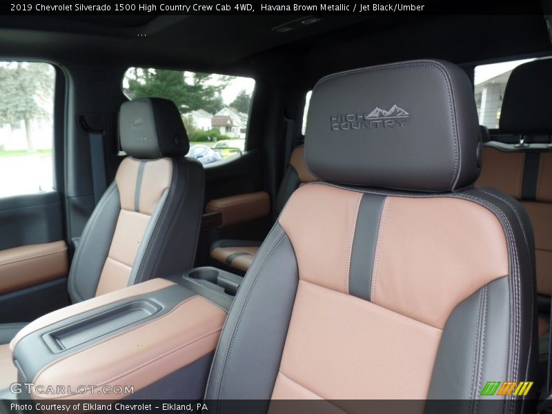 Front Seat of 2019 Silverado 1500 High Country Crew Cab 4WD