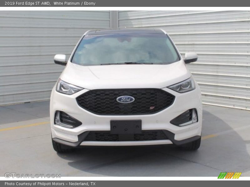 White Platinum / Ebony 2019 Ford Edge ST AWD