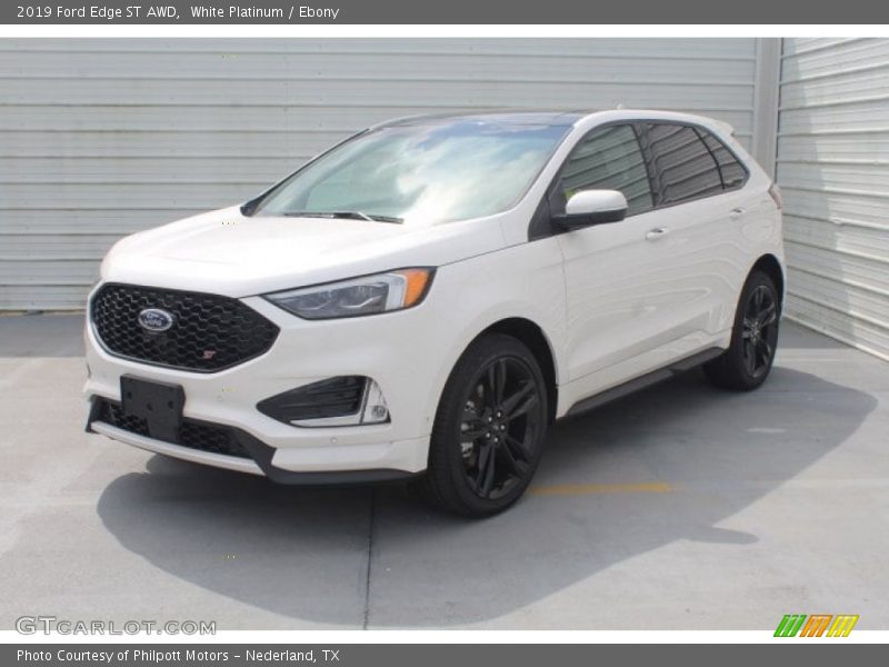 White Platinum / Ebony 2019 Ford Edge ST AWD