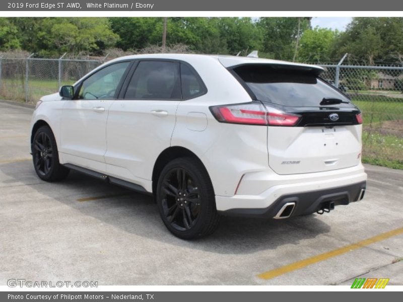 White Platinum / Ebony 2019 Ford Edge ST AWD