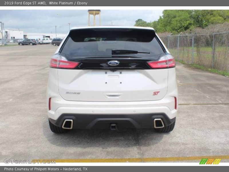 White Platinum / Ebony 2019 Ford Edge ST AWD