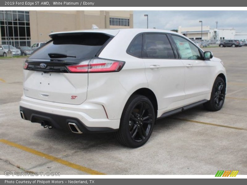 White Platinum / Ebony 2019 Ford Edge ST AWD